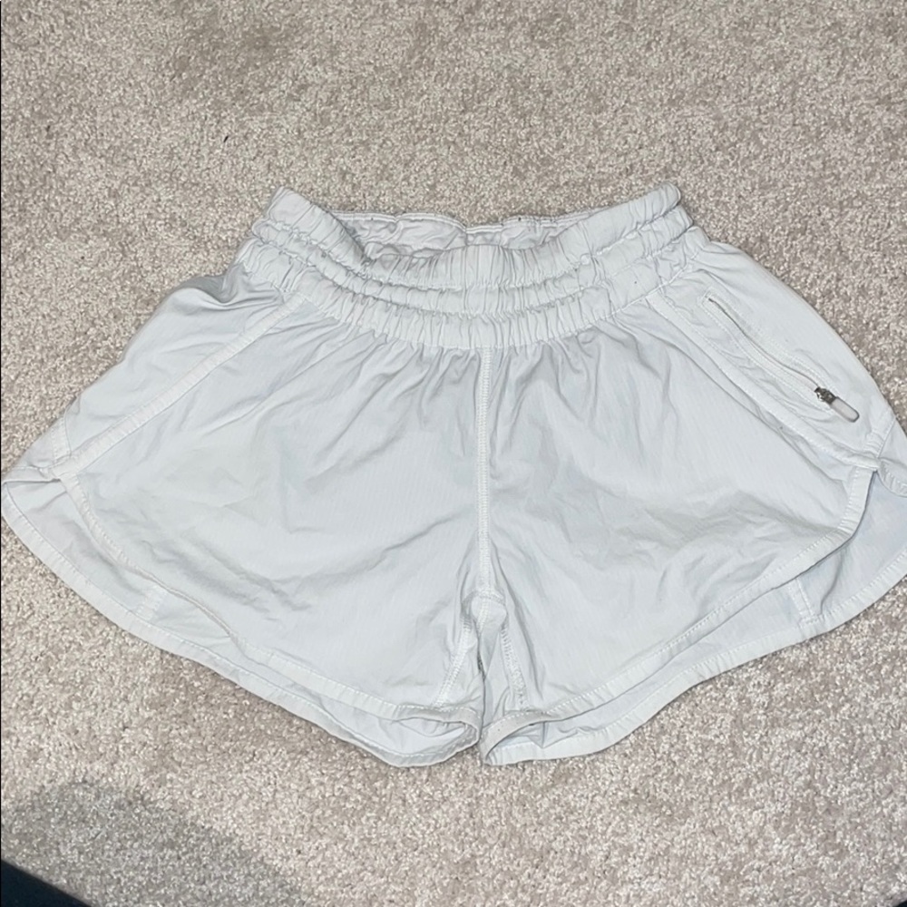 White lululemon shorts size 4